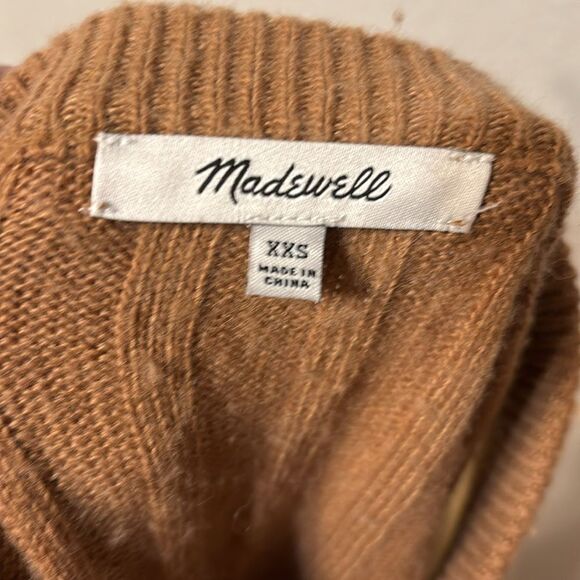 Madewell Ribbed Knit Color Block Midi Dress XXS - Picture 2 of 5